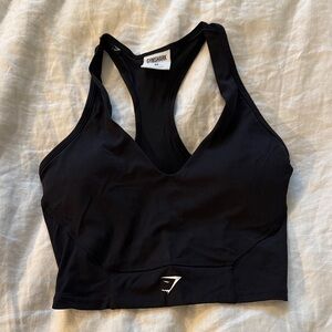Gymshark Low Cut Black Tank Top
